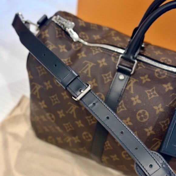 Louis Vuitton Keepall Bandolier Monogram Macassar - Picture 15 of 16